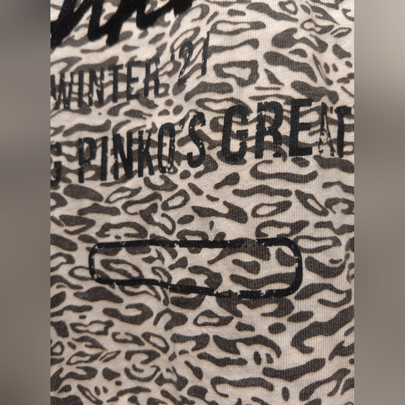 Plinko uniqueness rapture large leopard print T-shirt Women's Oversized Relaxed - Picture 5 of 9